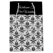 Zwart-witafdrukken - Weddenschap Gift Bag Medium Cadeauzakje (Voorkant)