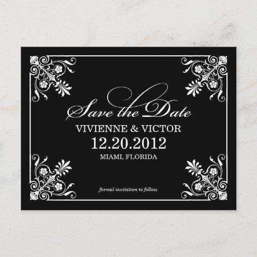 ZWART-WITAFFAIRE | SLA DE DATUM VAN AANKONDIGING O (Voorkant)