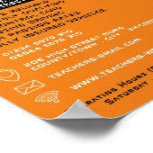 Zwart-witauto Logo, autorijschool, docent Poster (Hoek)