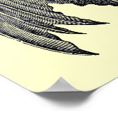  zwart-witbat Poster (Hoek)