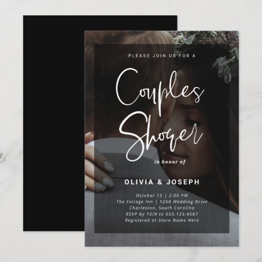 Zwart-witbekleding | Fotostelletster Kaart (Voorkant / Achterkant)