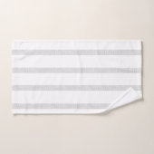 Zwart-witbloemen Stripe Bathroom-handsets Bad Handdoek (Handdoek)