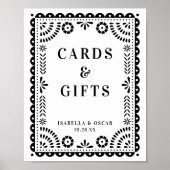 Zwart-witboek Picado geïnspireerde bruiloft Poster (Voorkant)