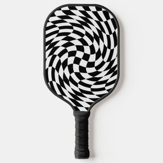 Zwart-witbord Pickleball Paddle (Voorkant)