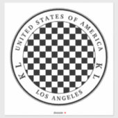 Zwart-witbord voor Vacation Sticker (Vel)