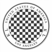 Zwart-witbord voor Vacation Sticker (Voorkant)