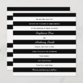 Zwart-witbruiloft Kaart (Voorkant / Achterkant)