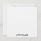 Zwart-witbruiloft "Save the Date" Save The Date (Achterkant)