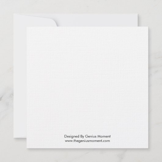 Zwart-witbruiloft "Save the Date" Save The Date (Achterkant)