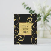 Zwart-witbruin Briefkaart (Staand voorkant)