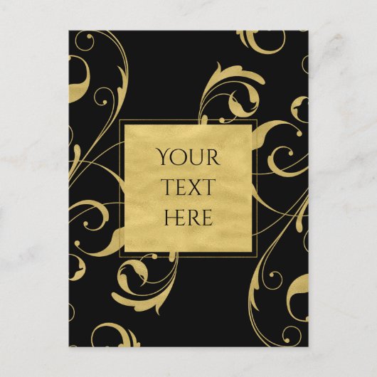 Zwart-witbruin Briefkaart (Voorkant)