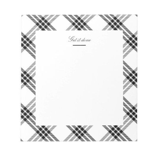 Zwart-witbuffels Notitieblok (Voorkant)