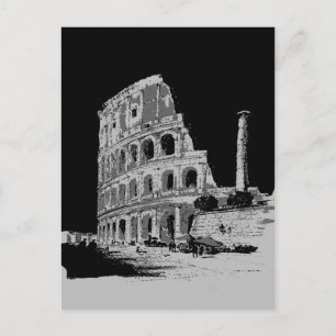 Zwart-witcolosseum Briefkaart