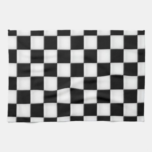 Zwart-witcontrolepatronen Theedoek (Horizontaal)