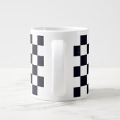 Zwart-witcontrolepatroon Extra Grote Beker (Achterkant)