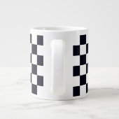 Zwart-witcontrolepatroon Jumbo Beker (Achterkant)