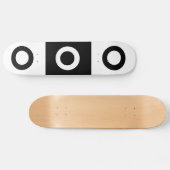 Zwart-witcontrolepatroon Skateboard (Horizontaal)