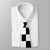 Zwart-witcontroles Stropdas (Gebonden)