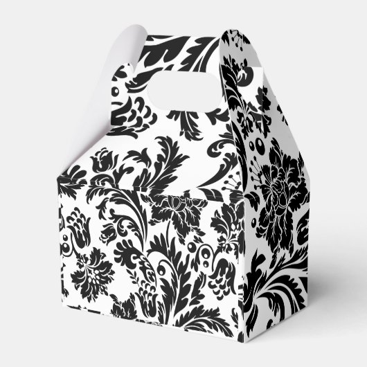 Zwart-witdamesbruid Bedankdoosjes (Achterkant)