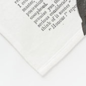 Zwart-witdeerportret Fleece Deken (Hoek)