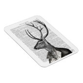 Zwart-witdeerportret Magneet (Rechterzijde)