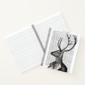 Zwart-witdeerportret Notitieboek (Binnen)