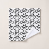 Zwart-witfietshanddoeken Bad Handdoek (Wasdoekje)