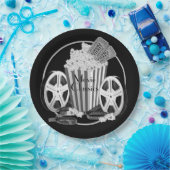 Zwart-witfilms klassiekers papieren bordje (Feest)