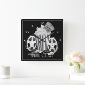 Zwart-witfilms klassiekers vierkante klok (Huis)