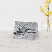 Zwart-witfoto Kaart (Gele Bloem)