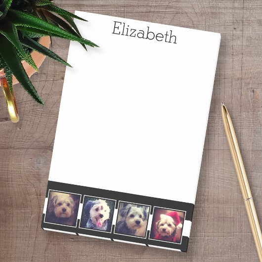 Zwart-witfotocollage vierkantjes, speciaal geperso post-it® notes