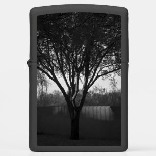 Zwart-witfotografie Zippo Lighter - structuur