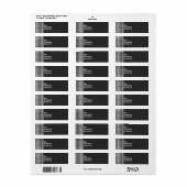 Zwart-witgeluid Etiket (Full Sheet)