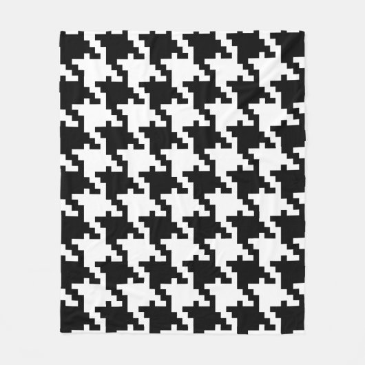 Zwart-witgeluid Fleece Deken (Voorkant)