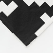 Zwart-witgeluid Fleece Deken (Hoek)