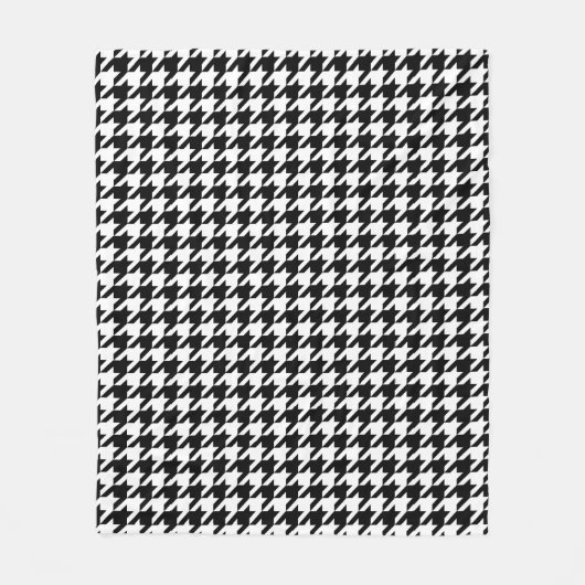 Zwart-witgeluid Fleece Deken (Voorkant)