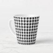 Zwart-witgeluid Latte Mok (Linkerhoek)