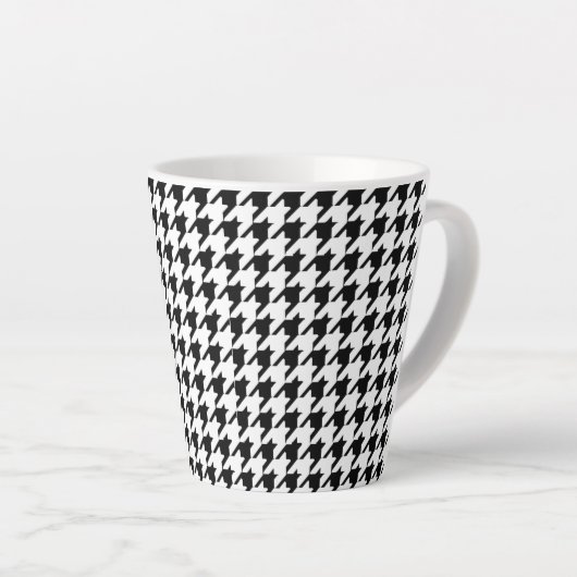 Zwart-witgeluid Latte Mok (Rechterhoek)
