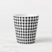 Zwart-witgeluid Latte Mok (Voorkant)