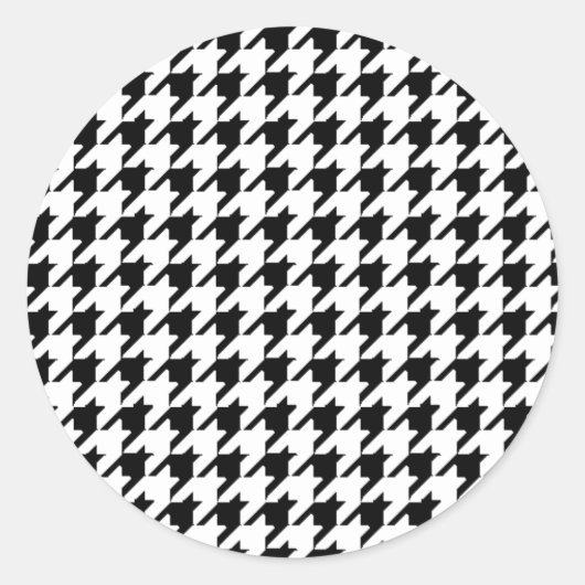 Zwart-witgeluid Ronde Sticker (Voorkant)