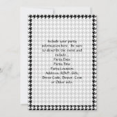 Zwart-witgeluid stijlvolle Mode Designer Kaart (Achterkant)