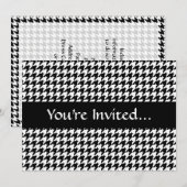 Zwart-witgeluid stijlvolle Mode Designer Kaart (Voorkant / Achterkant)