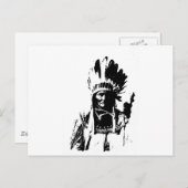 Zwart-witGeronimo Briefkaart (Voorkant / Achterkant)