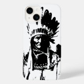 Zwart-witGeronimo Case-Mate iPhone Case (Achterkant)