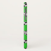 Zwart-witgestreept Football Shirten. Case-Mate iPhone Case (Achterkant/links)