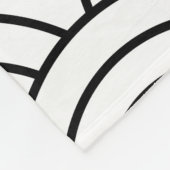 Zwart-witgolflengte Fleece Deken (Hoek)