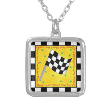 Zwart-witgolvende vlag motorracisme