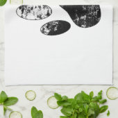 Zwart-witgrijze handdoeken (Gevouwen)