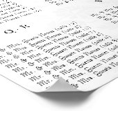 Zwart-witgrijze riemen warmroze sierstrip poster (Hoek)