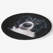 Zwart-withond Papieren Bordje (Gekanteld)